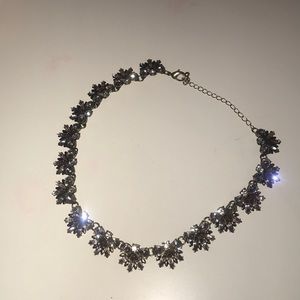 Silver decorative necklace